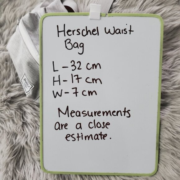 The HERSCHEL Supply Co. "Seventeen" Light Heather Gray Waist Bag- NWT- rare - Picture 4 of 16